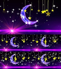 唯美的月亮星星图片